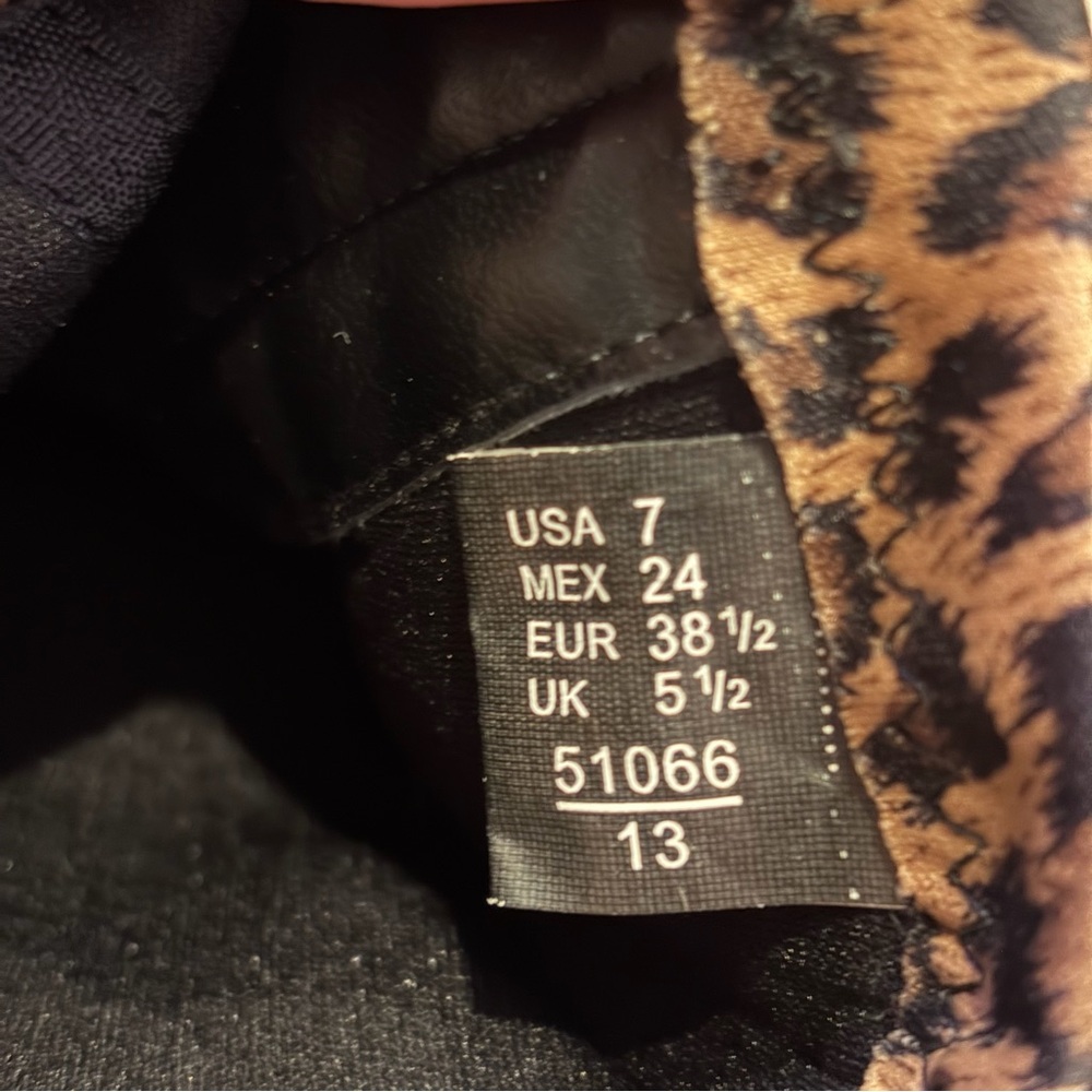 Leopard Print Ankle Boots - Picture 5 of 5